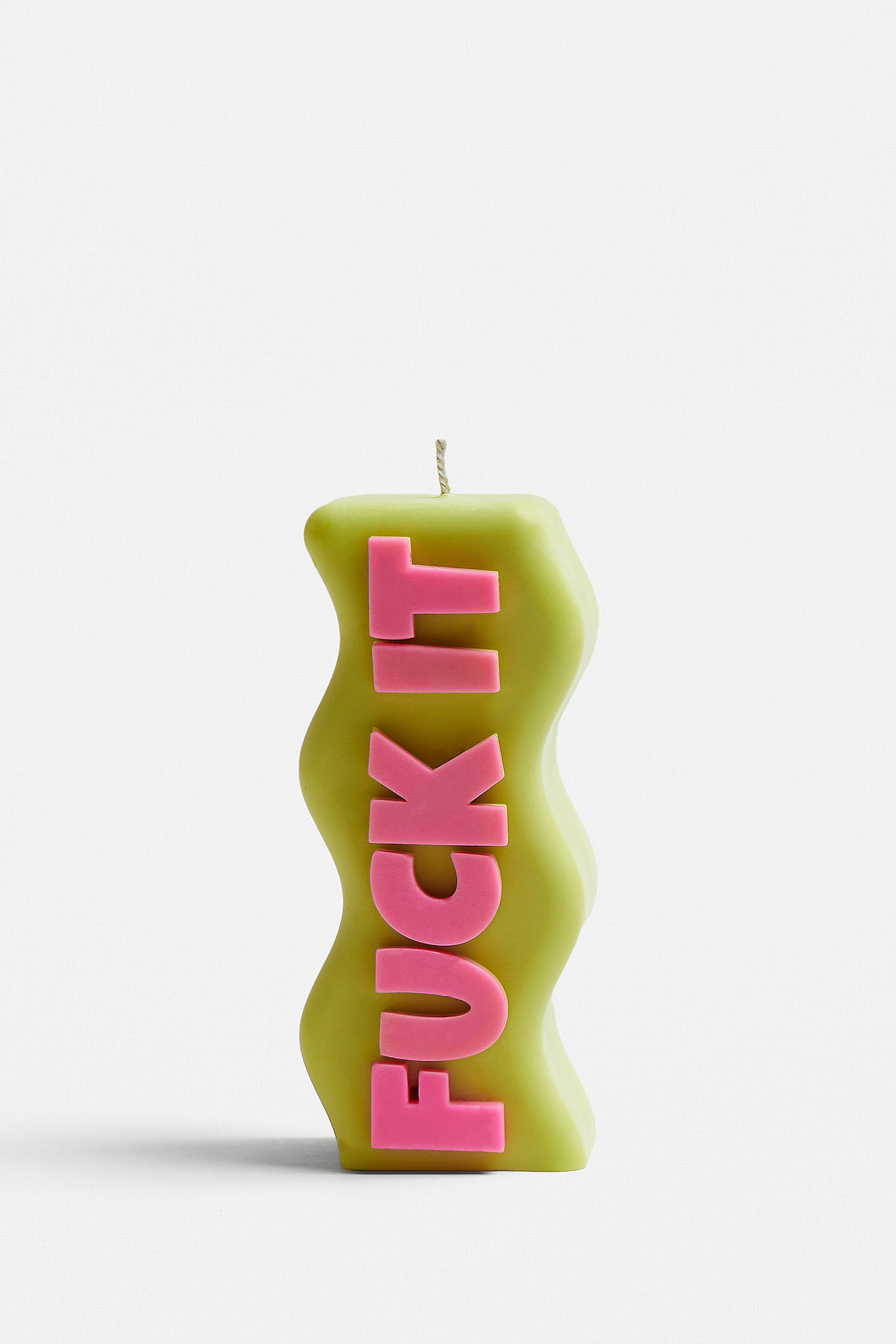 Wavey Casa,Wavey Wavey Casa Green F*ck It Candle - Green 15cm x 5cm x 5cm