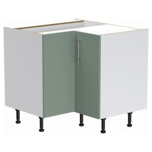 Wickes Orlando Reed Green Corner Base Unit - 925mm