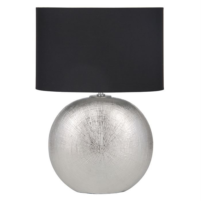 Alpha Silver Ceramic Table Lamp