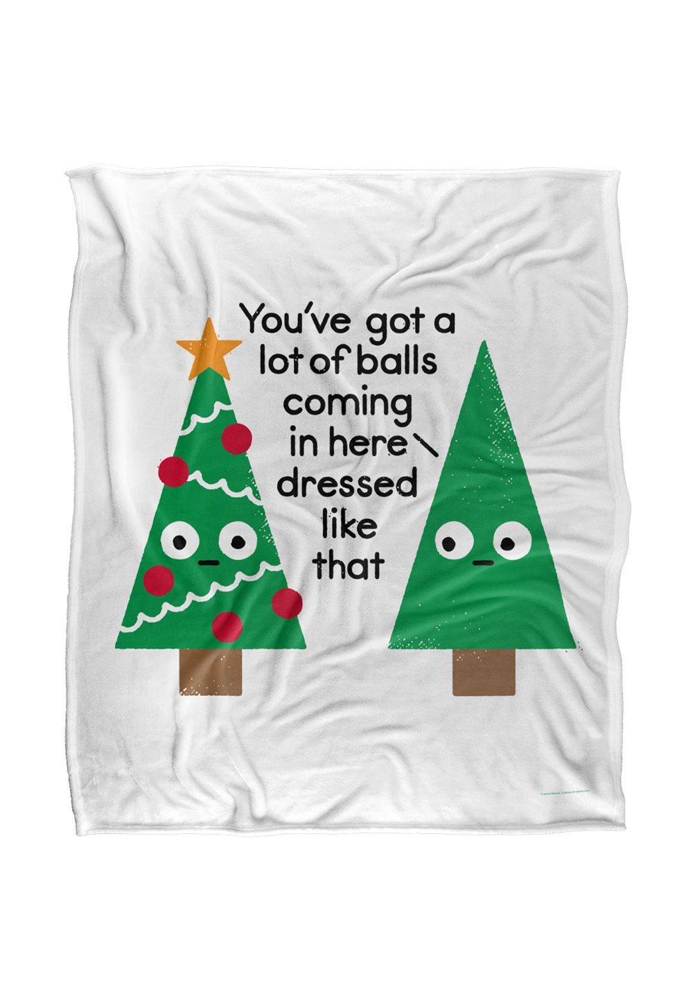 David Olenick Spruced Up Silky Touch Super Soft Throw Blanket 152 X 127 cm in White