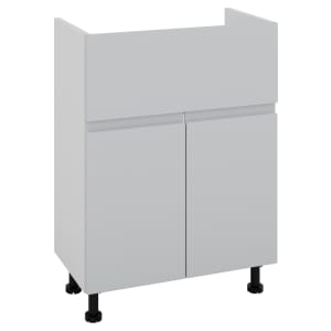 Wickes Lakemoor Dove Grey Slimline Depth Vanity Unit - 500mm