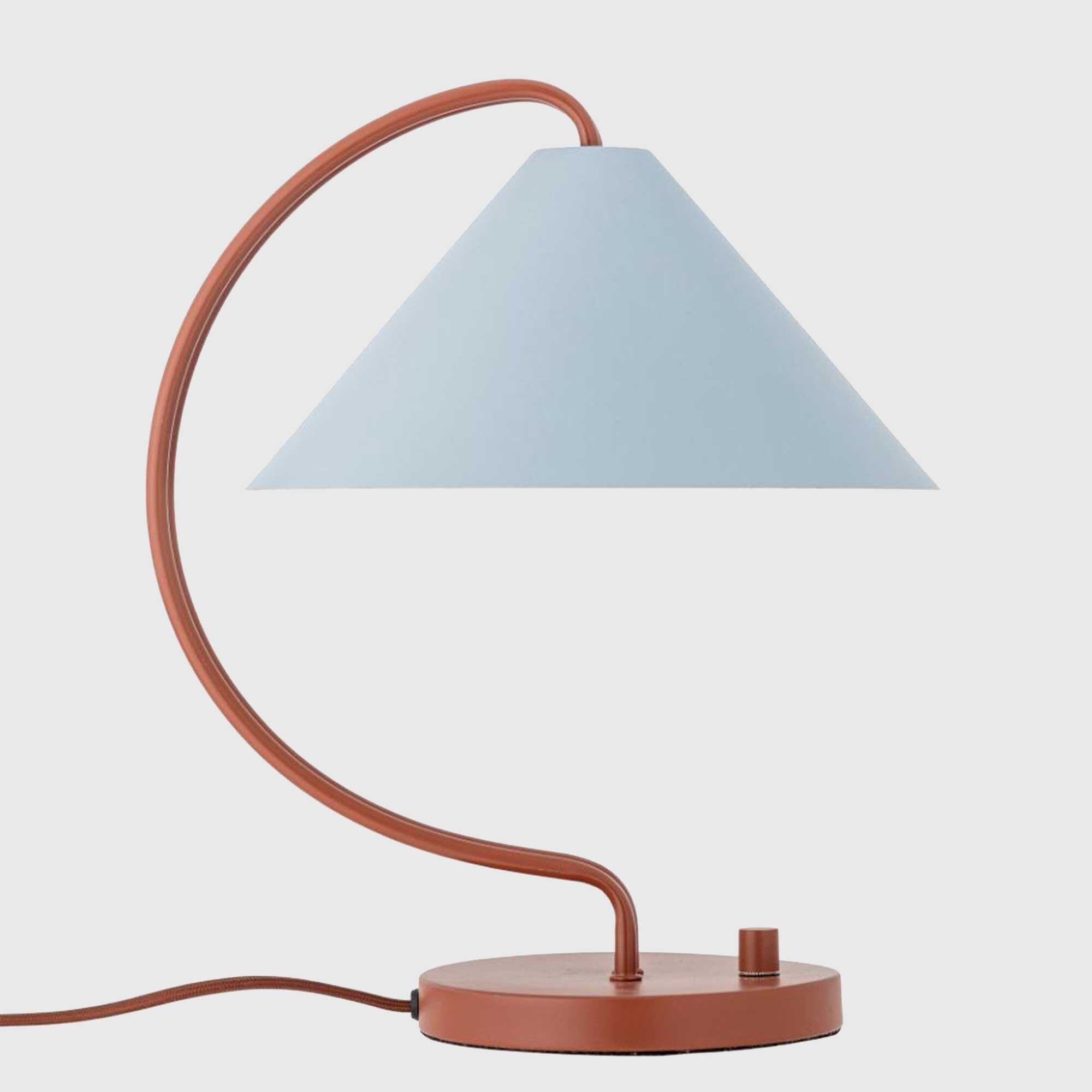 RED CURVE TABLE LAMP Metal | Barker & Stonehouse