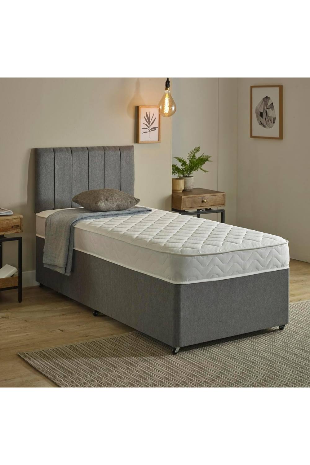 eXtreme Comfort Ltd Foam-Free Pocket Spring Max-Coil Mattress 18cm Deep Medium Feel in White