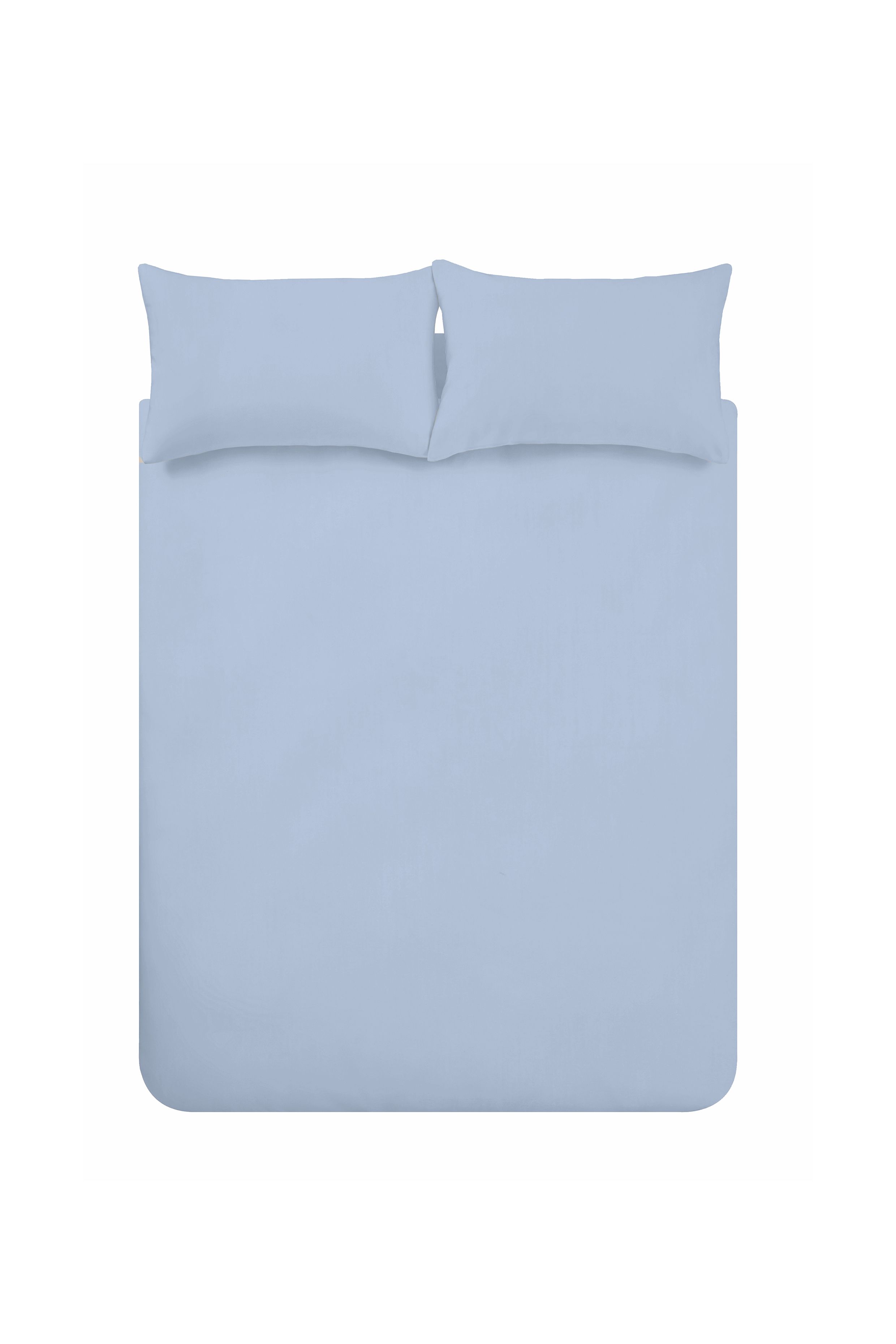 Catherine Lansfield 'Brushed Cotton' Duvet Cover Set in Light Blue 4