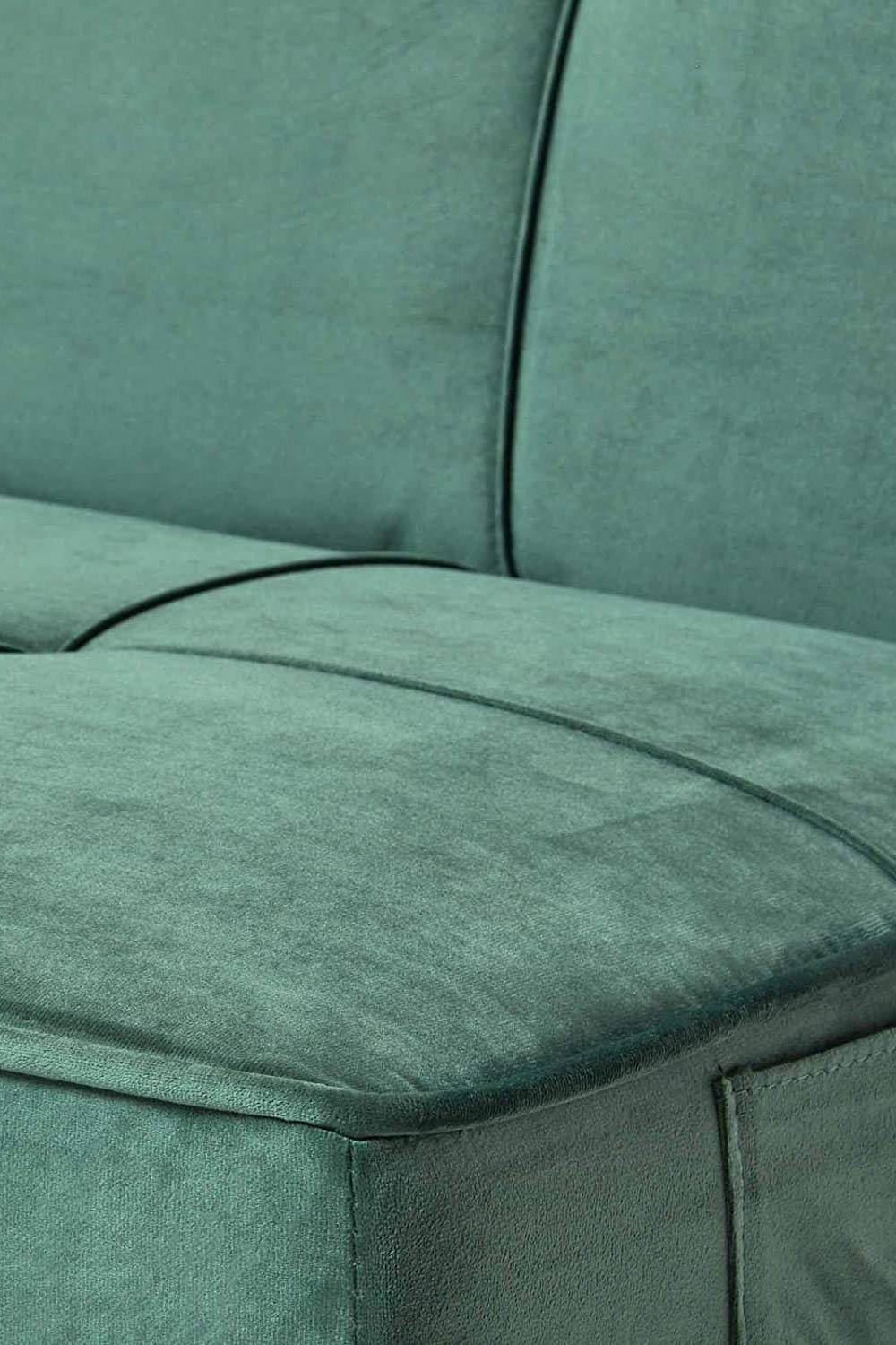 Homescapes Bower Velvet Sofa Bed in Dark Green 5