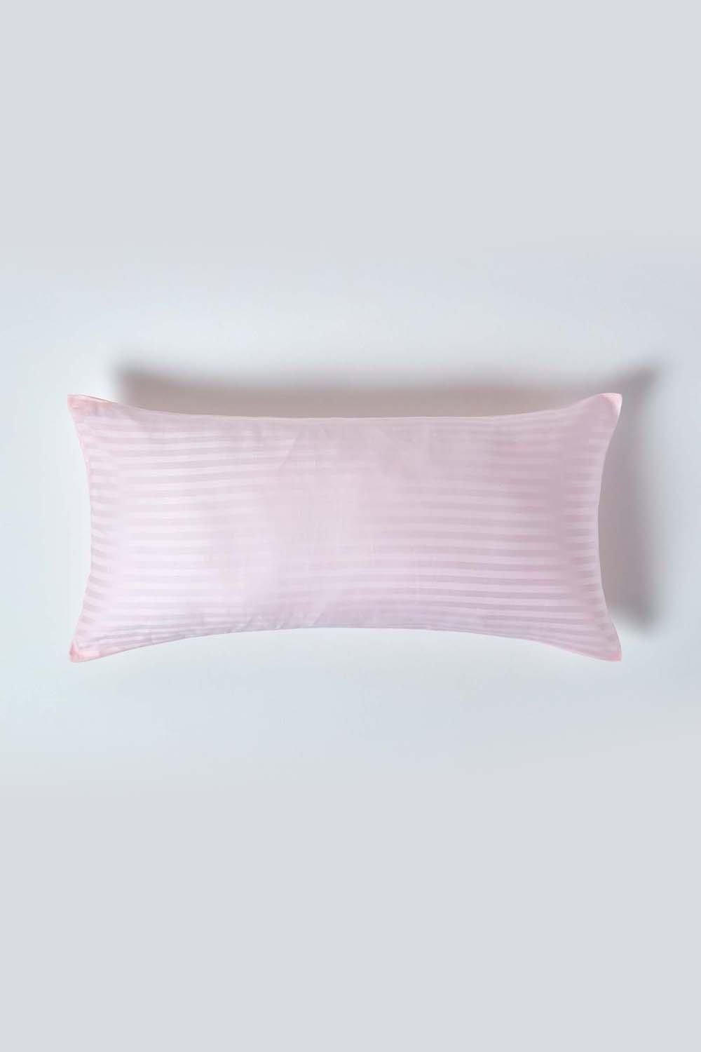 Homescapes Continental Egyptian Cotton Pillowcase 330 TC, 40 x 80 cm in Pink
