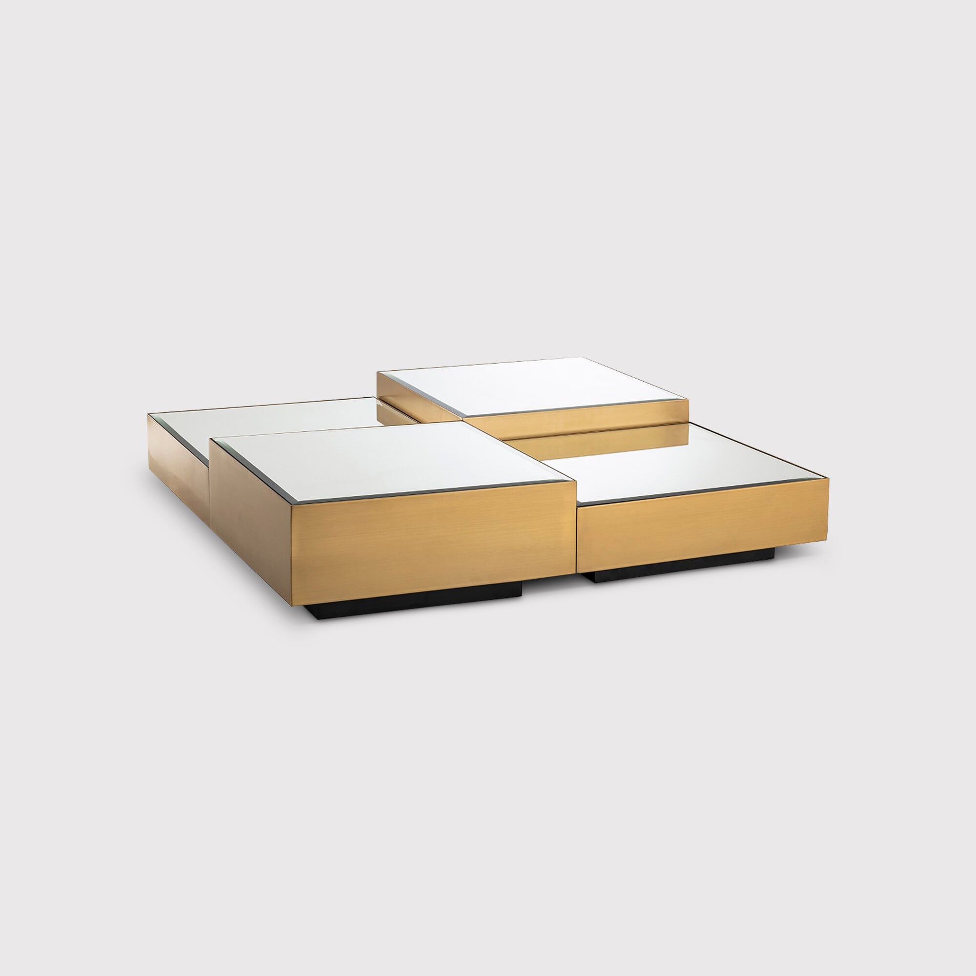 Eichholtz Esposito Coffee Table Set Of 4, Gold Metal | Barker & Stonehouse