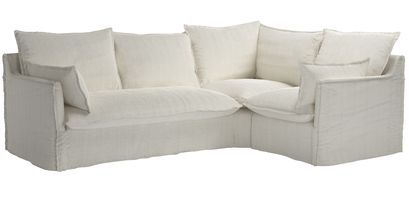 Isaac Asym: LHF 2 Seat Sofa Bed w RHF Single in Clay House Herringbone Weave - sofa.com