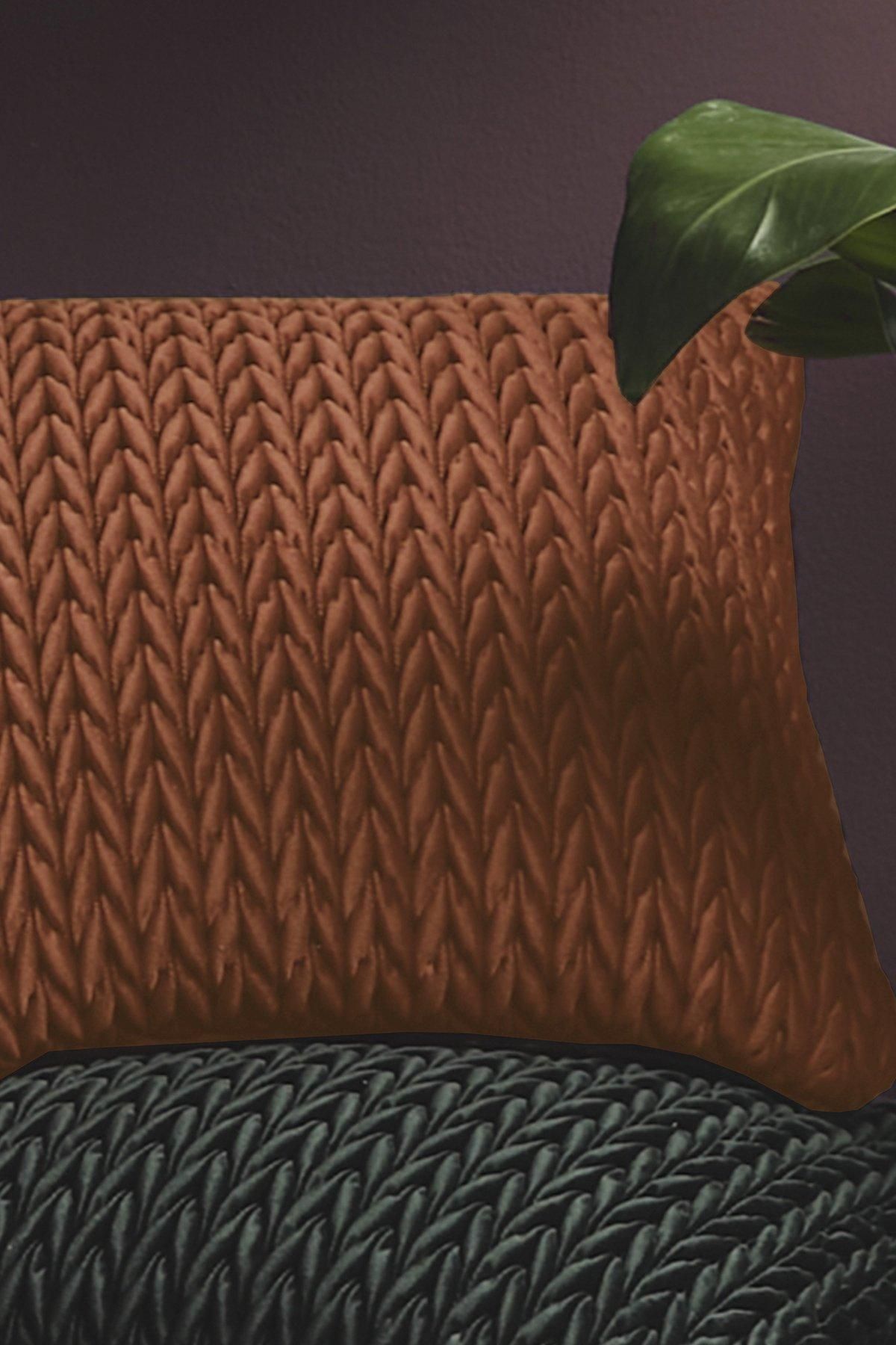 Laurence Llewelyn-Bowen 'Amory' Luxe Velvet Filled Cushion in Bronze