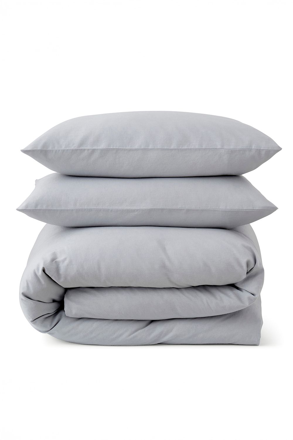Martex Touch of Linen Duvet Cover Set (Includes 2 Pillowcases 1 For Single) in Pale Blue 2