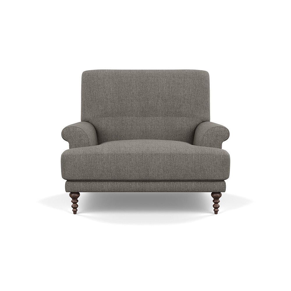 SCP Oscar Informal Armchair Kvadrat Molly 160 Walnut Feet