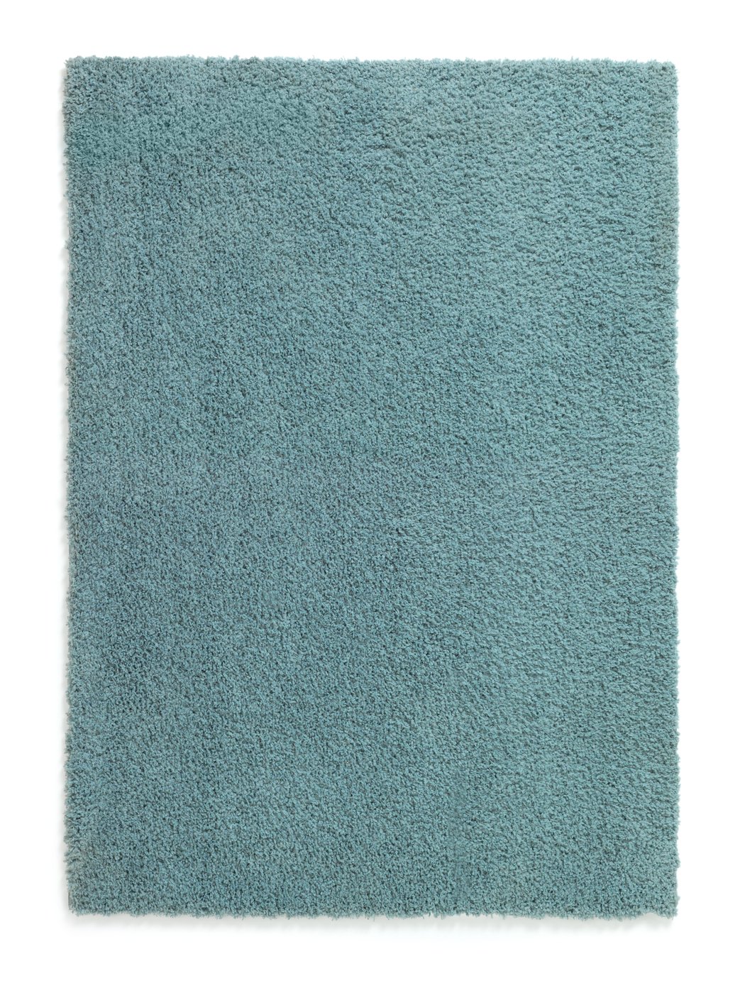 Habitat Recycled Cosy Plain Shaggy Rug - 80x150cm - Blue