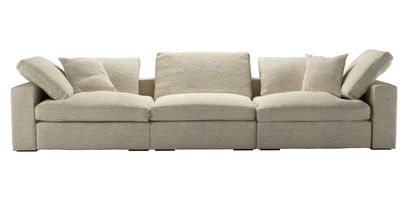 Long Island 3 Seat Sofa in Alpaca Textured Boucle - sofa.com