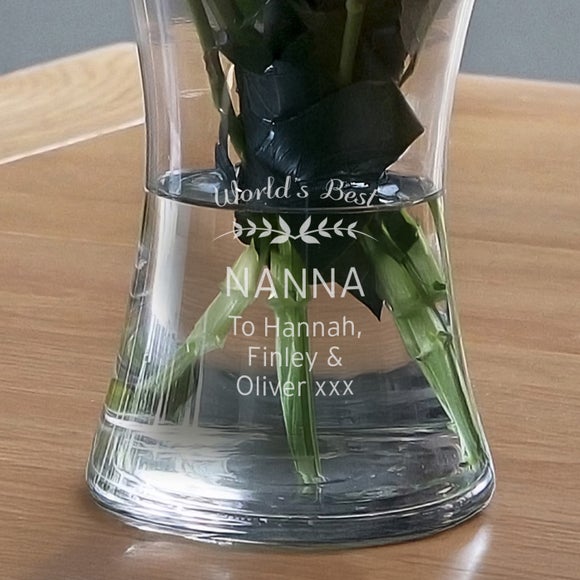 Personalised Classic Glass Vase 2