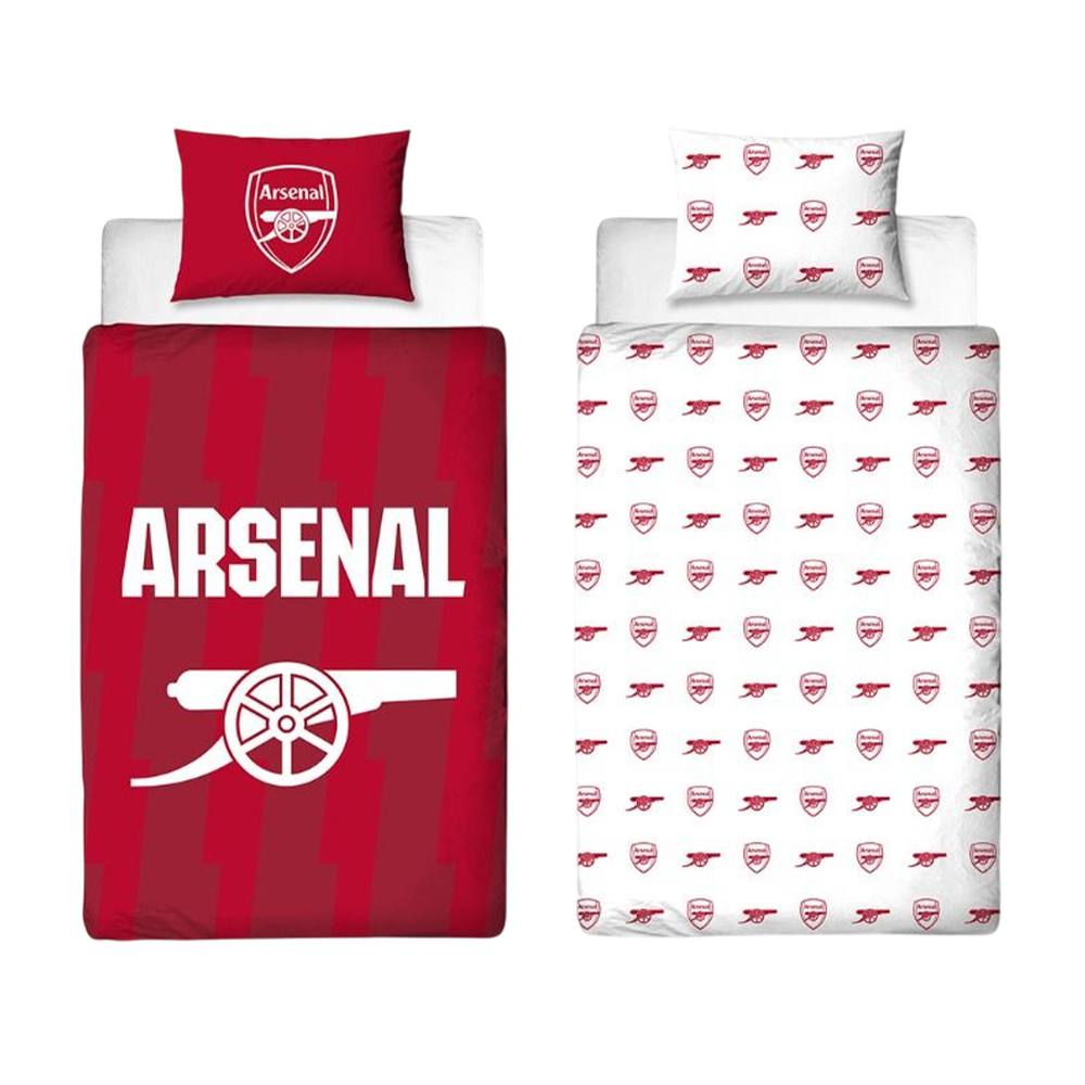 Arsenal FC Lightning Duvet Cover Set in Red