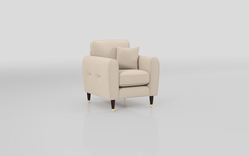 White Fabric Newsham Armchair