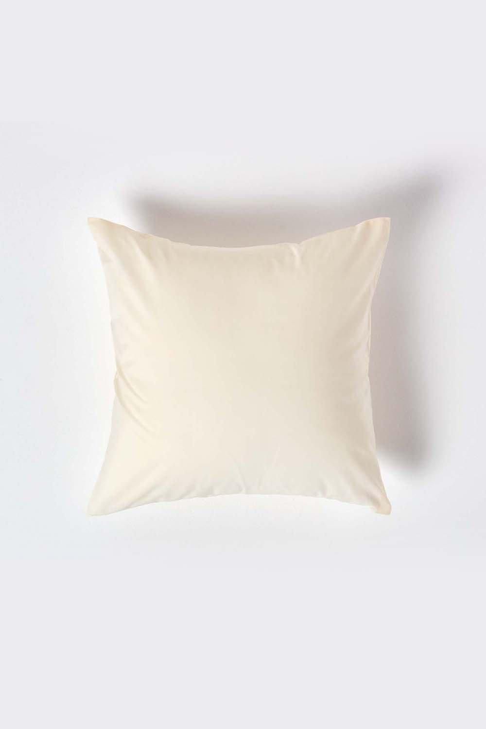 Homescapes Continental Egyptian Cotton Pillowcase 200 TC, 60 x 60 cm in Cream