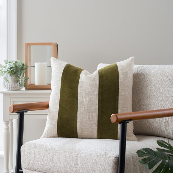 Clara Mixed Stripe Square Cushion
