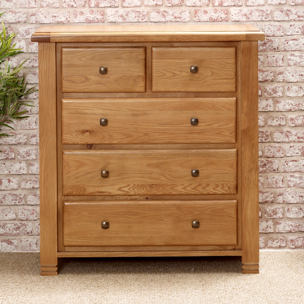 Woodstock Oak 3 + 2 Drawer Chest