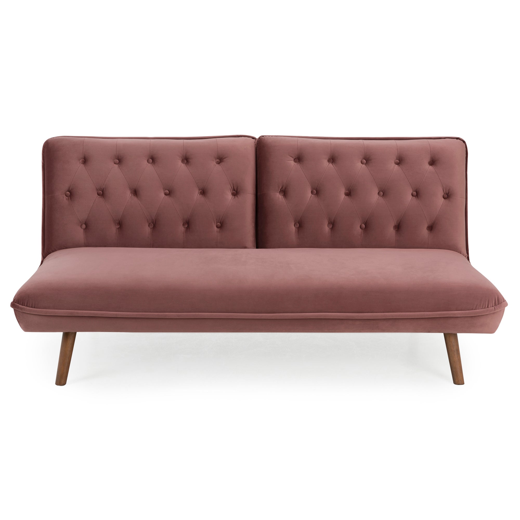 Elodie Velvet Sofa Bed Pink