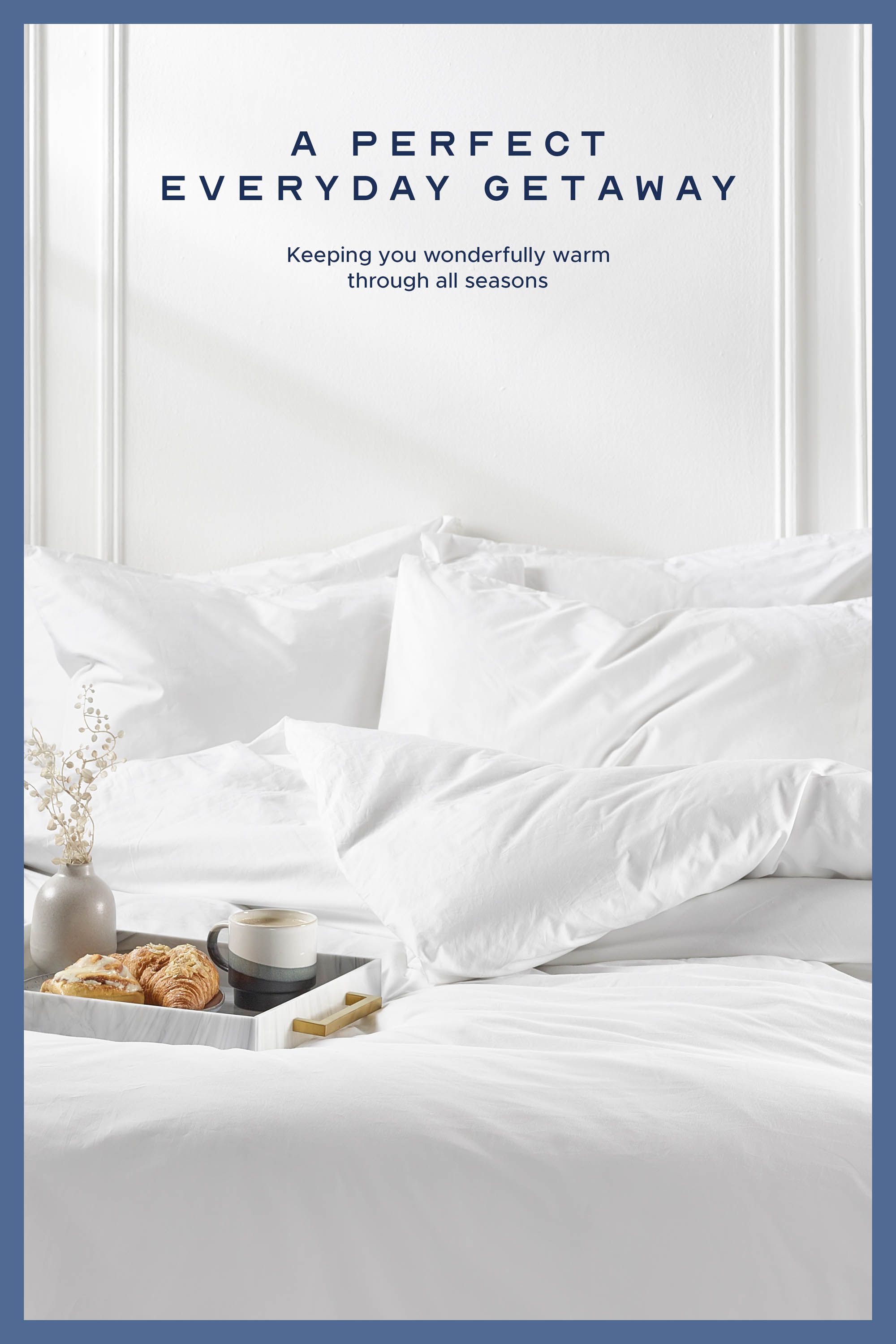 Snuggledown Hotel Goose Feather & Down 10.5 Tog All Year Round Duvet With 2 Pillows in White 2