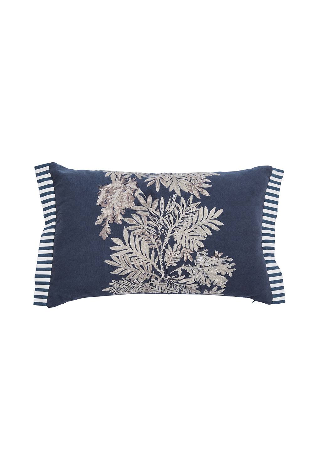 Sanderson 'Tapestry Tree' Cotton Cushion in Blue