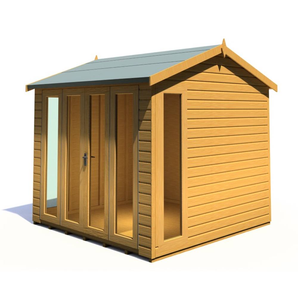 Shires Blenhiem 8 x 8 Feet Summerhouse - L259.4 x W253.4 x H246.2 cm in Light Brown 5