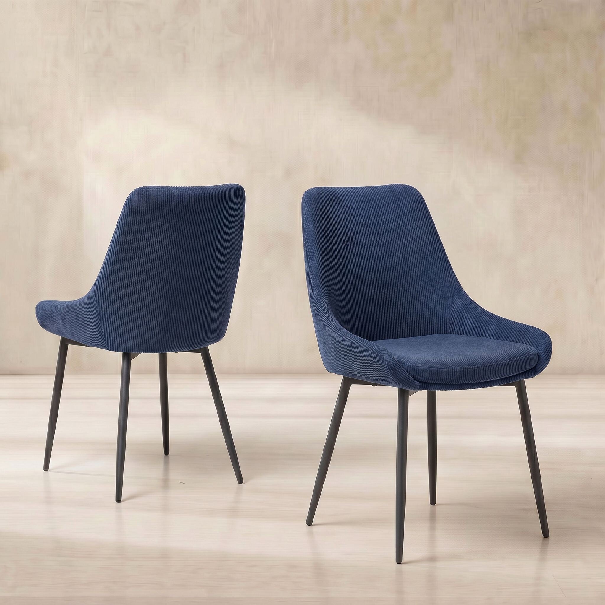 Emmett Dining Chair, Blue Fabric | Barker & Stonehouse