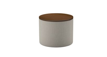 Ringo Storage Drum in Canvas Pure Belgian Linen - sofa.com