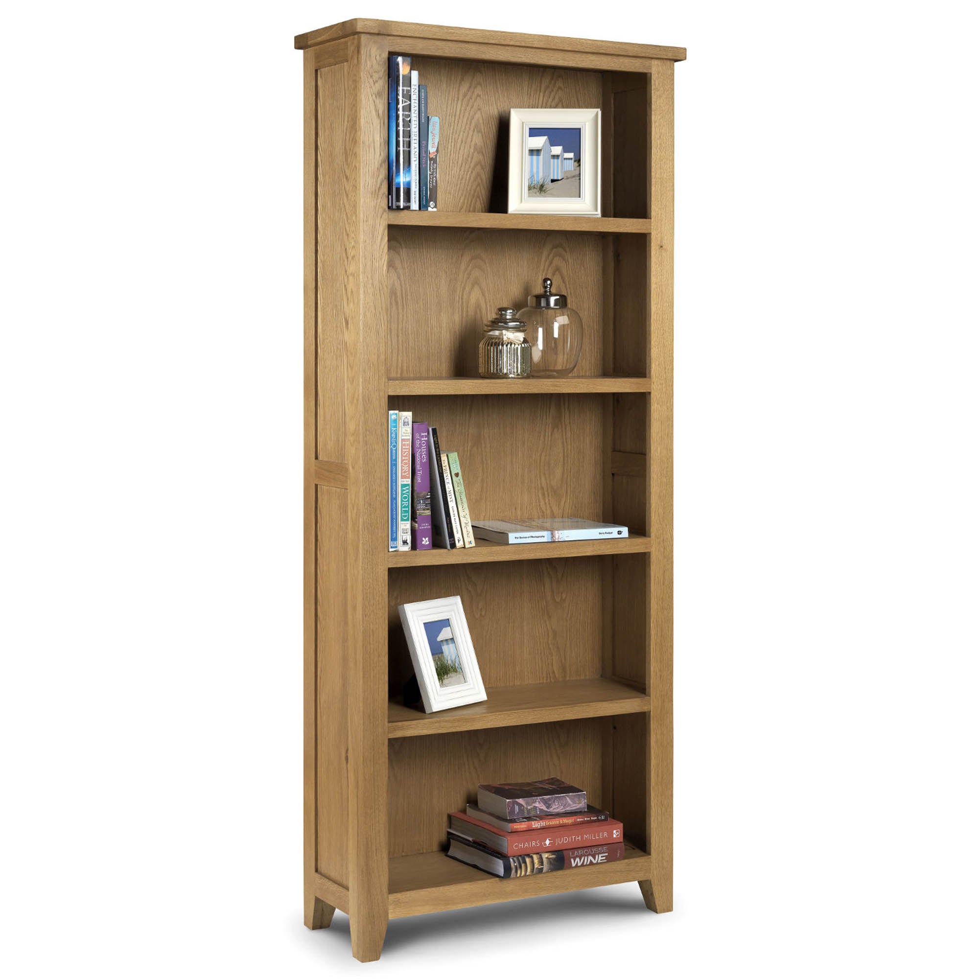 Astoria Oak Tall Bookcase Brown
