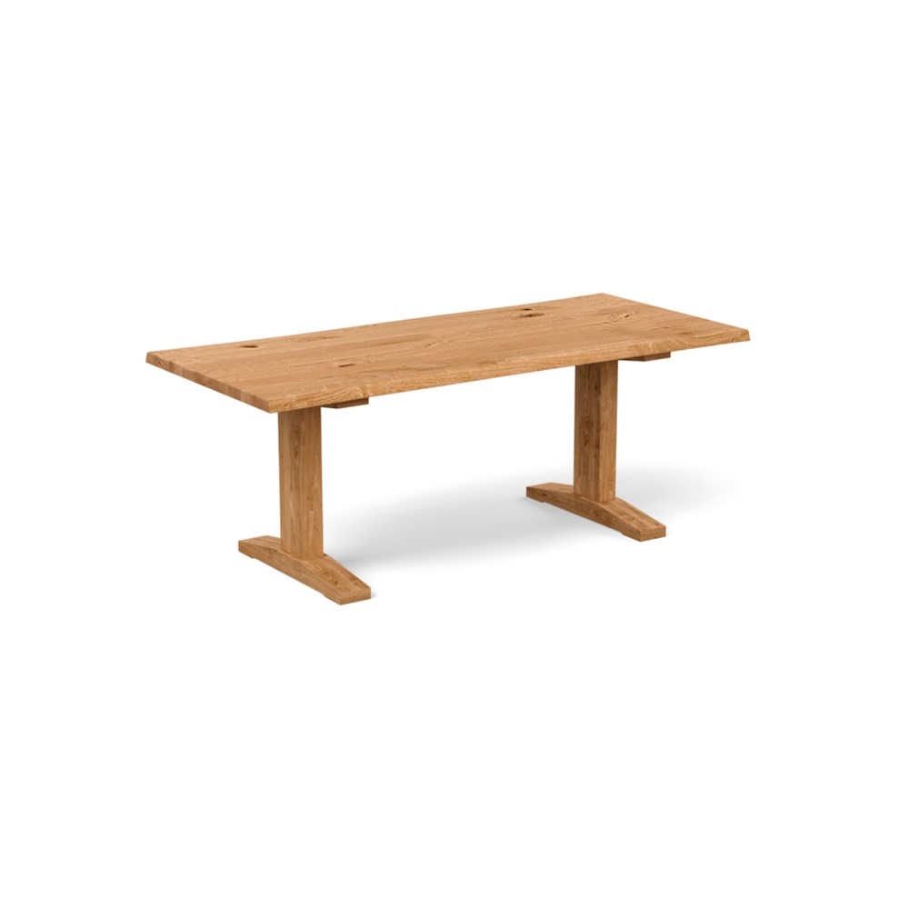 Heal's Lisbon Table 280x90cm Natural Oak Natural Edge Filled