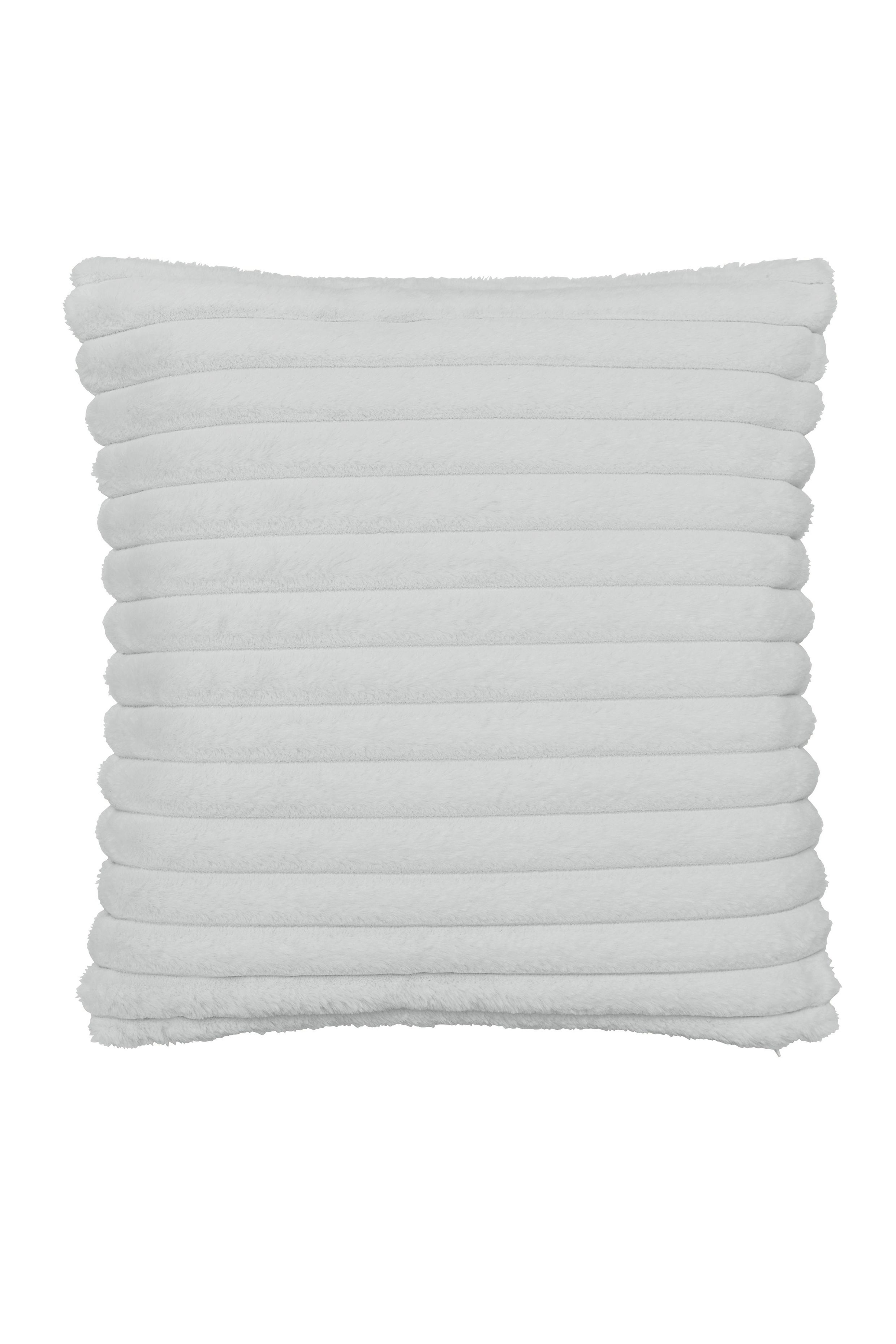 Catherine Lansfield 'Cosy Ribbed' Cushion in Grey 5