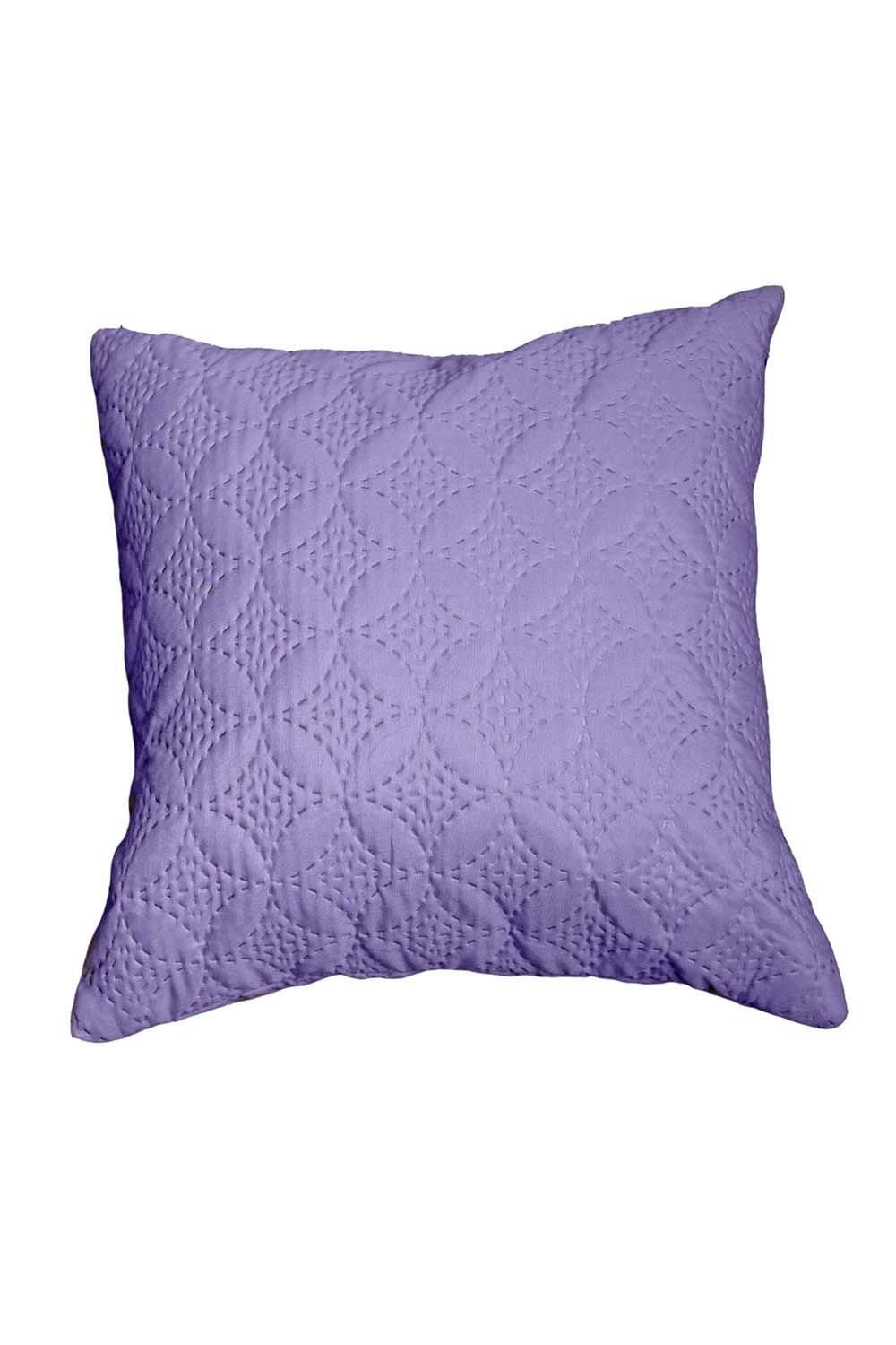 Homescapes Ultrasonic Quilted Embossed Cushion Cover in Mauve