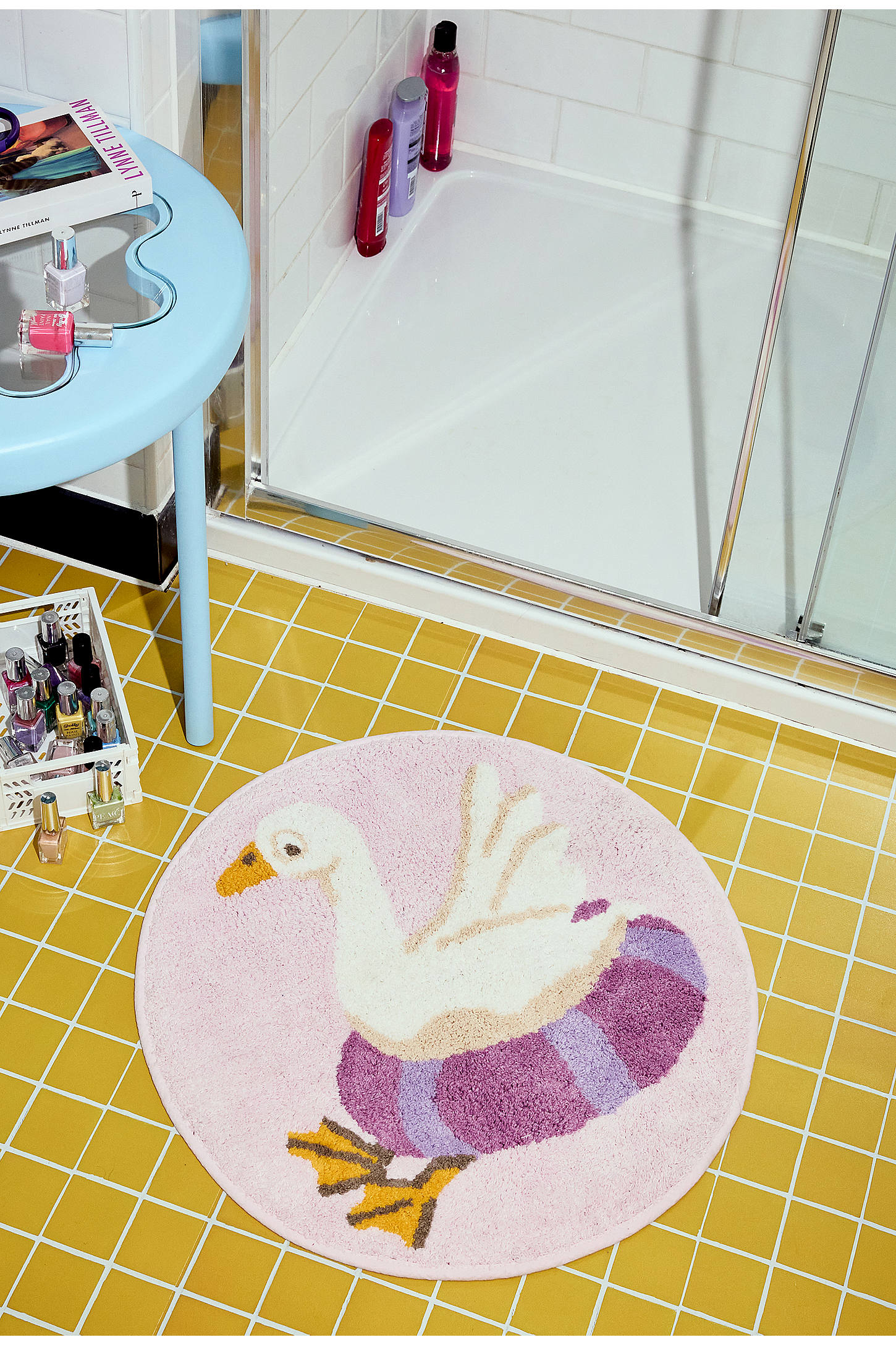 Silly Goose Bath Mat - Lilac