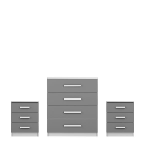 Sudbury 3 Piece Bedroom Furniture Set