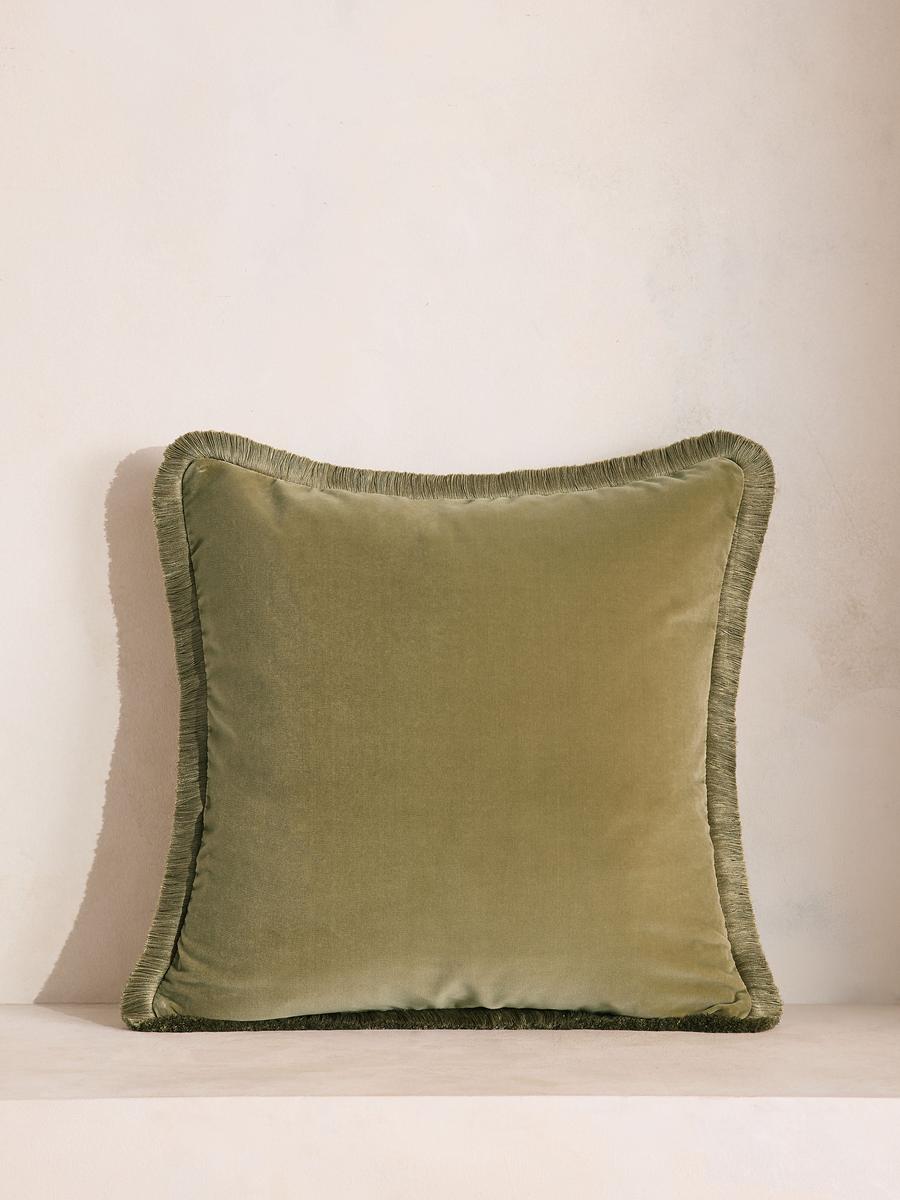 Margeaux Square Cushion, Lichen