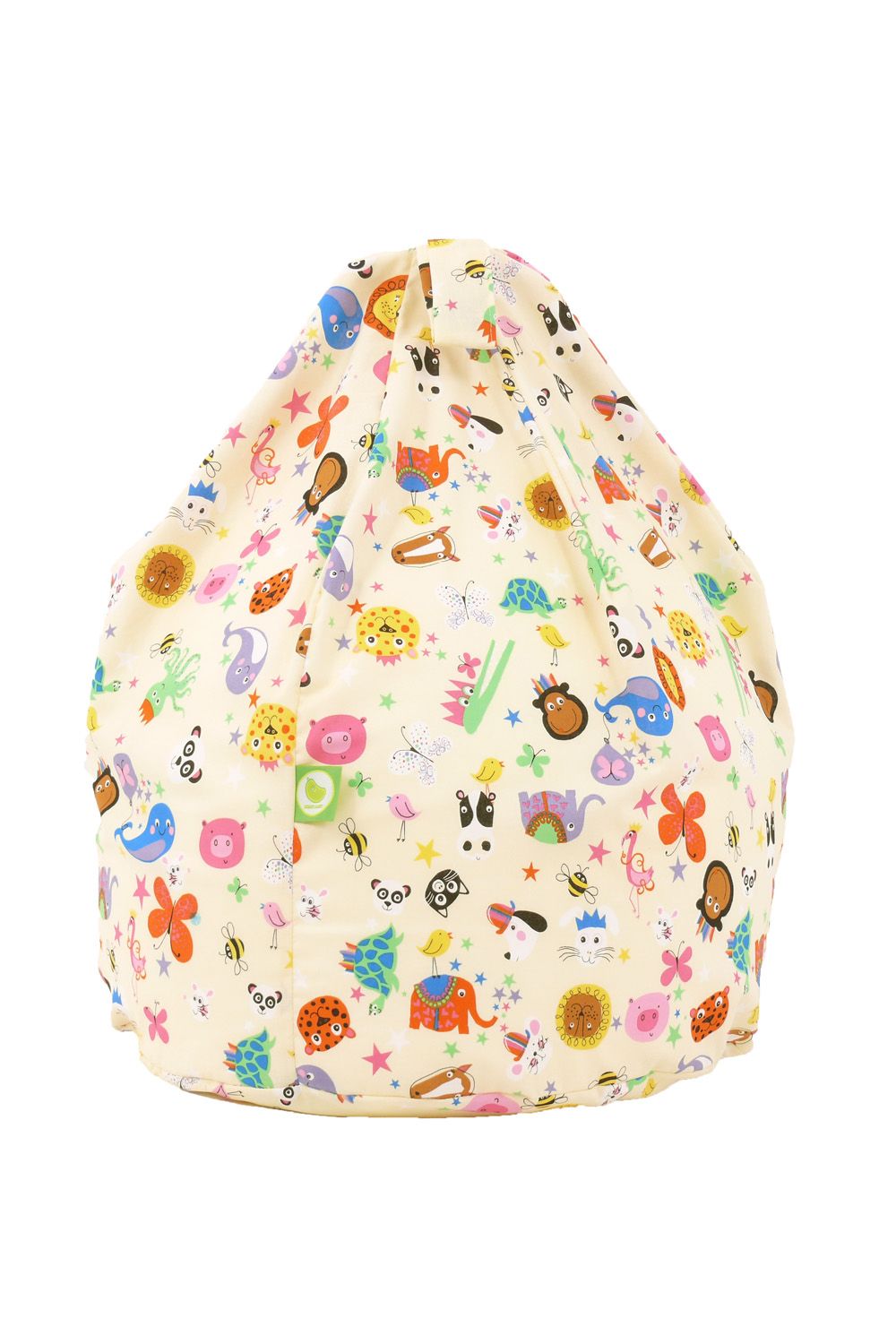 Bean Lazy Cotton Party Animals Bean Bag Child Size in Light Beige