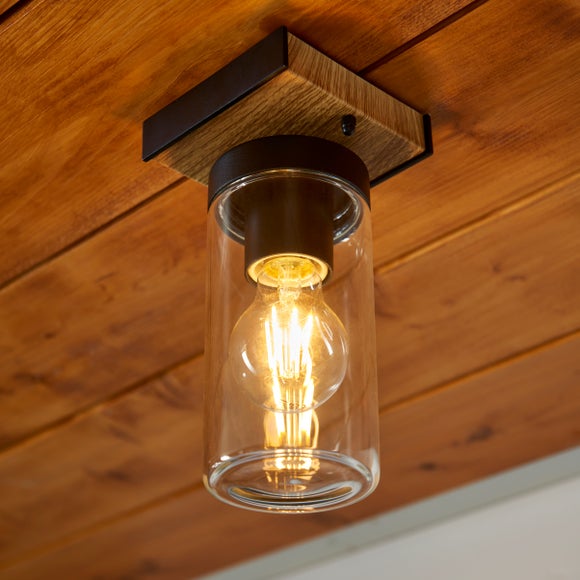Fulton Industrial Outdoor Flush Ceiling Light