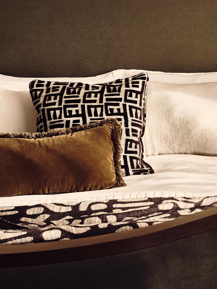 Pierre Frey Tsomba Cushion, Cocoa