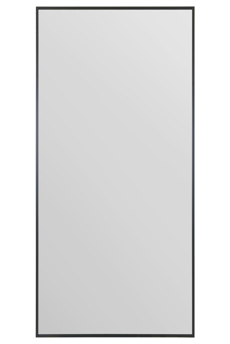 MirrorOutlet Full length Black Aluminium Edged Wall Leaner Mirror 68" X 33" (174CM X 85CM)
