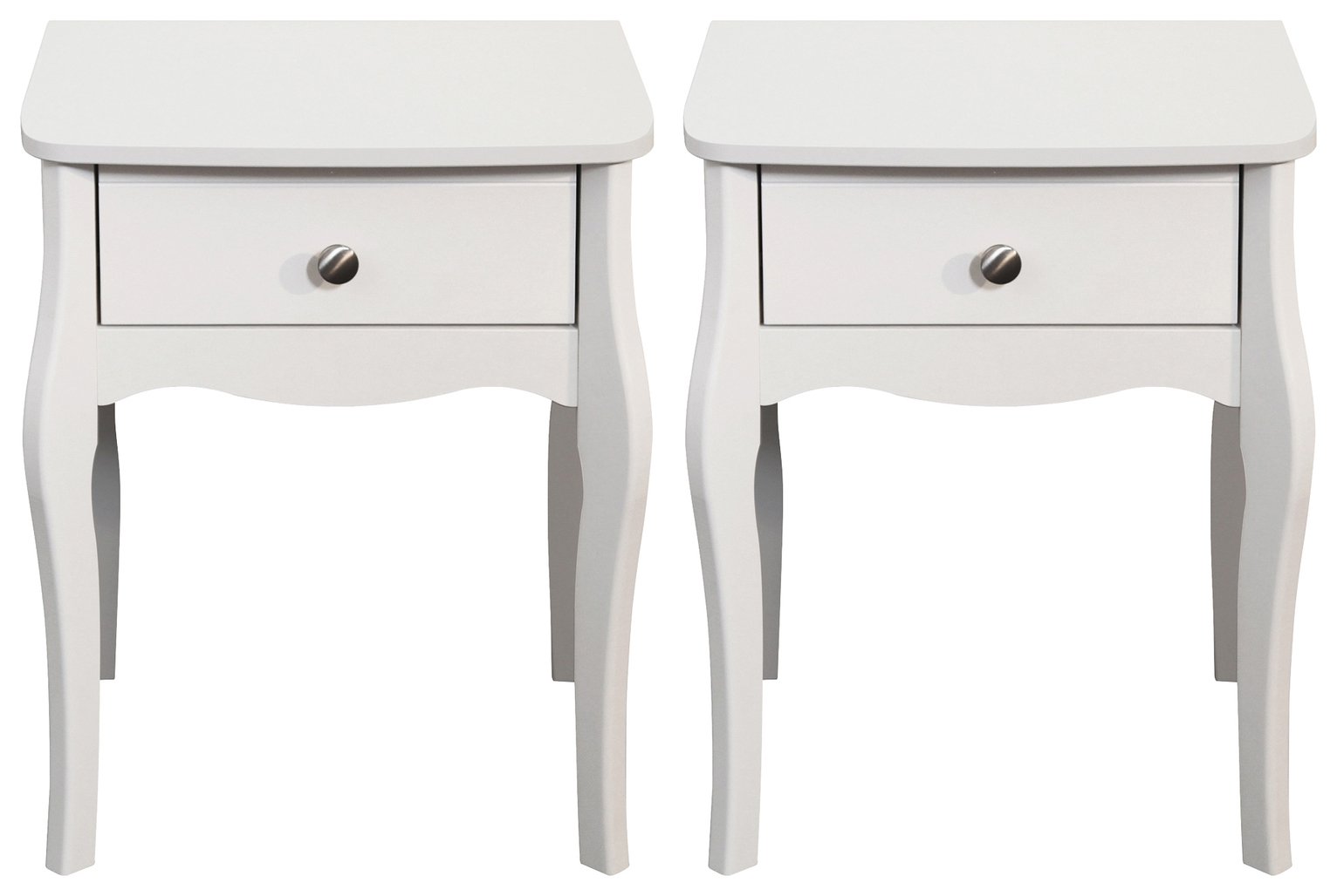 Amelie 2 Bedside Tables - White