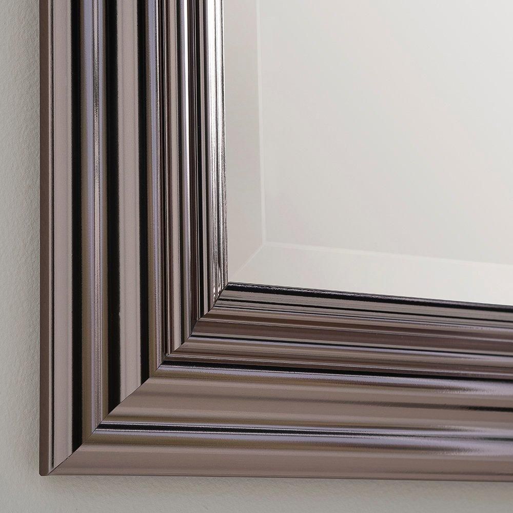 Yearn Mirrors Yearn Dark Chrome Wall Mirror 128.5x45cm in Metallics 2