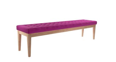 Buttons Bench in Peony Cotton Matt Velvet - sofa.com
