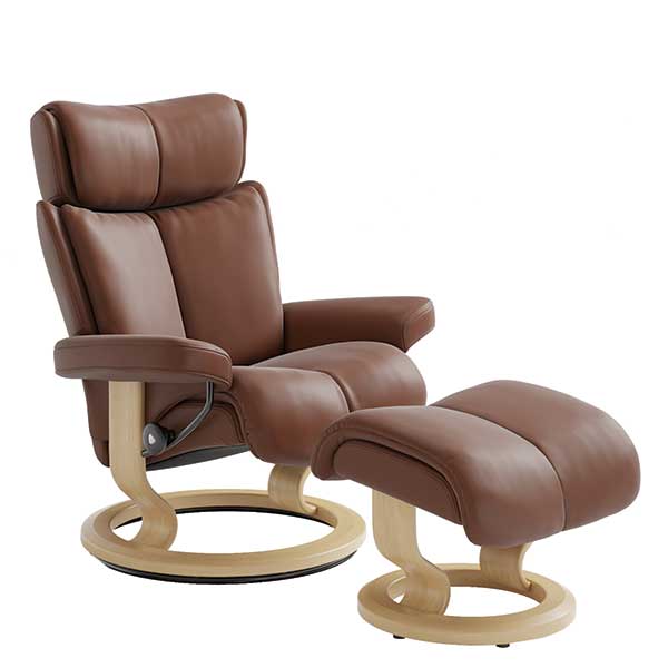 Stressless Magic Classic Chair  Stool Paloma  - Barker & Stonehouse