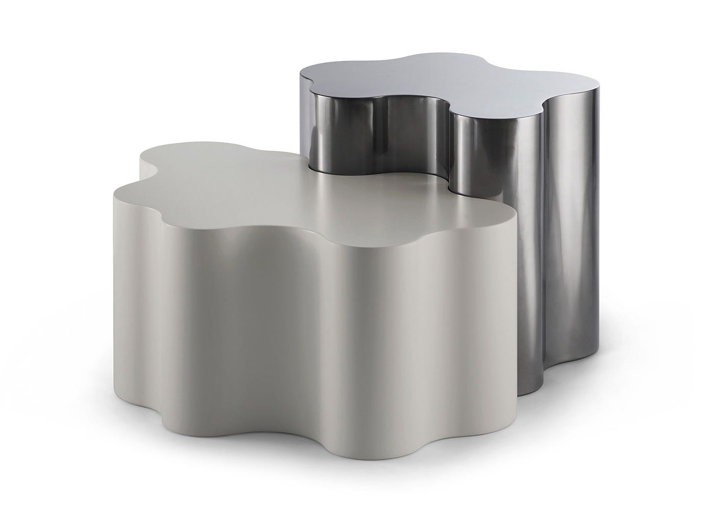 Saba Italia Teatro Magico Low Table Set Quartz Grey & Silk Grey