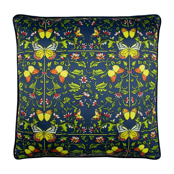 Potage Botanical Navy Cushion