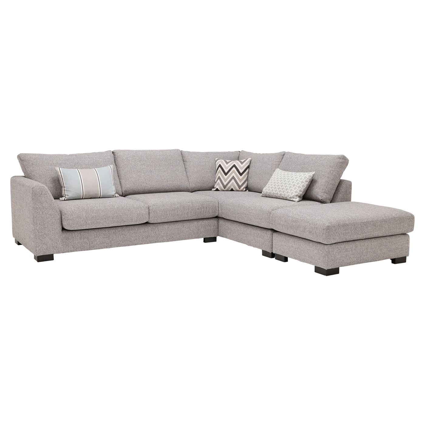 Milford Right Hand Facing Corner Group With Stool, Vegas Zinc