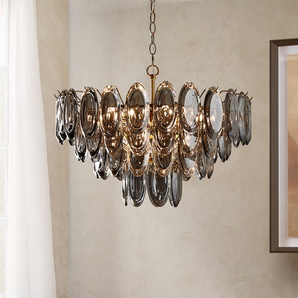Dusk 9 Light Adjustable Chandelier