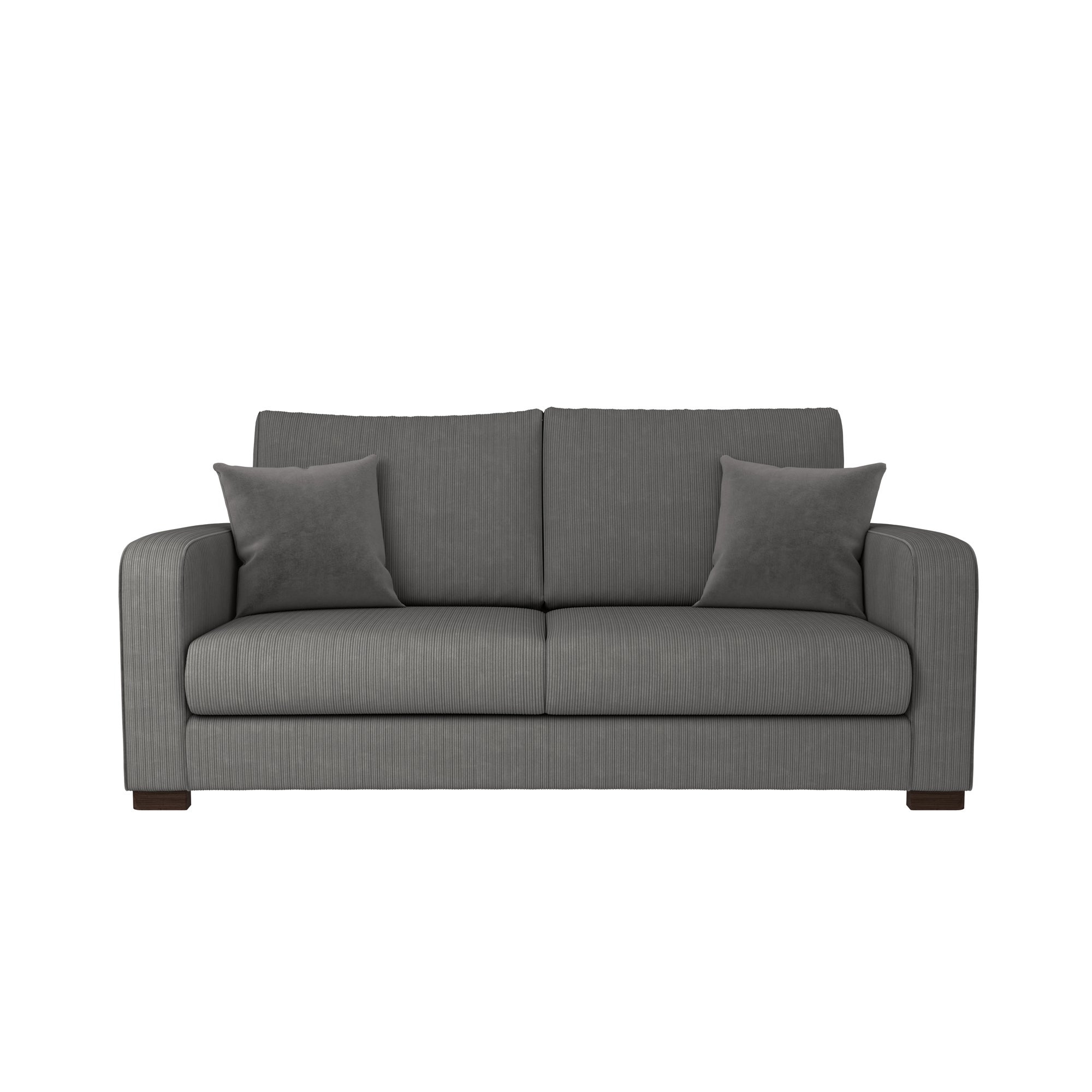 Carson Corduroy 3 Seater Sofa Grey