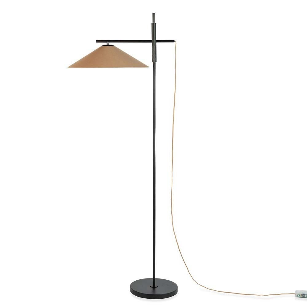 Heal's Armstrong Adjustable Floor Lamp Black & Natural 2